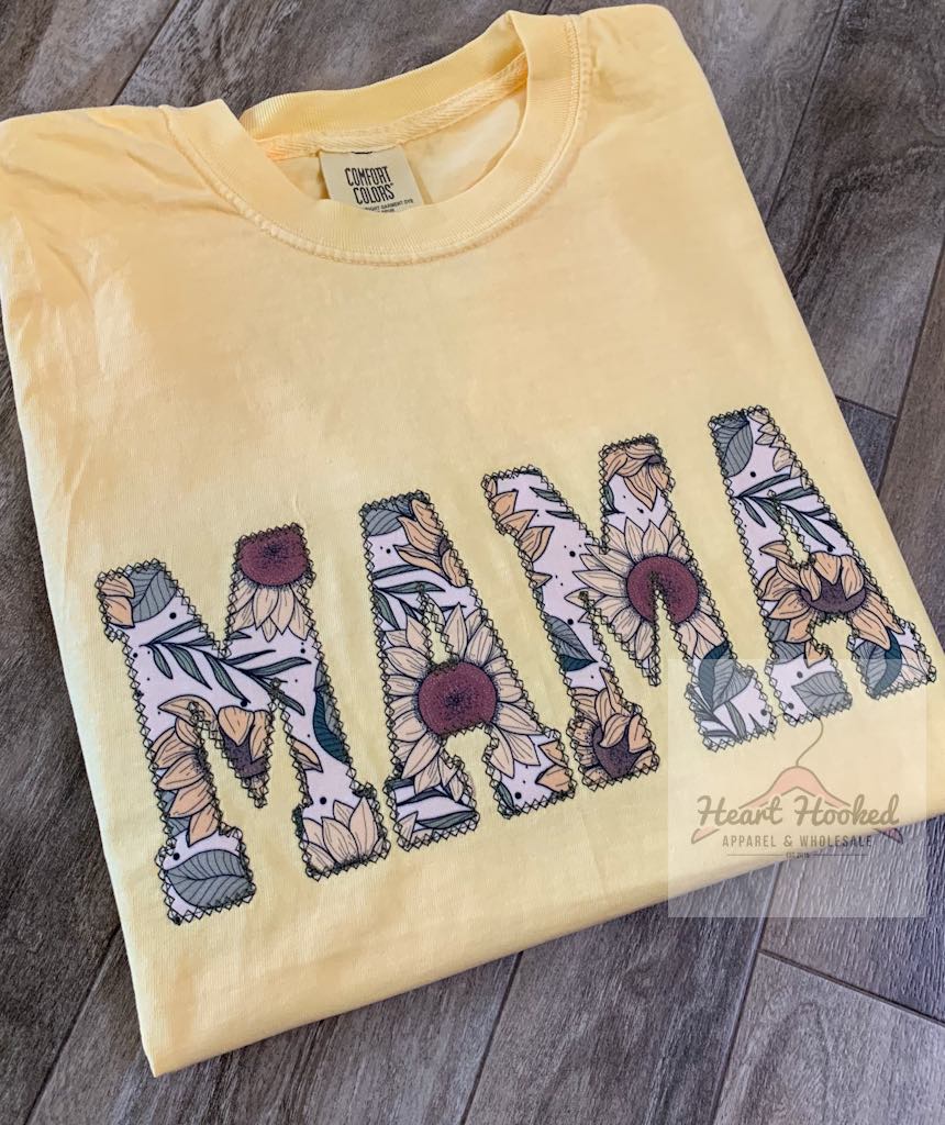 Sunflower Mama Comfort Color Tee