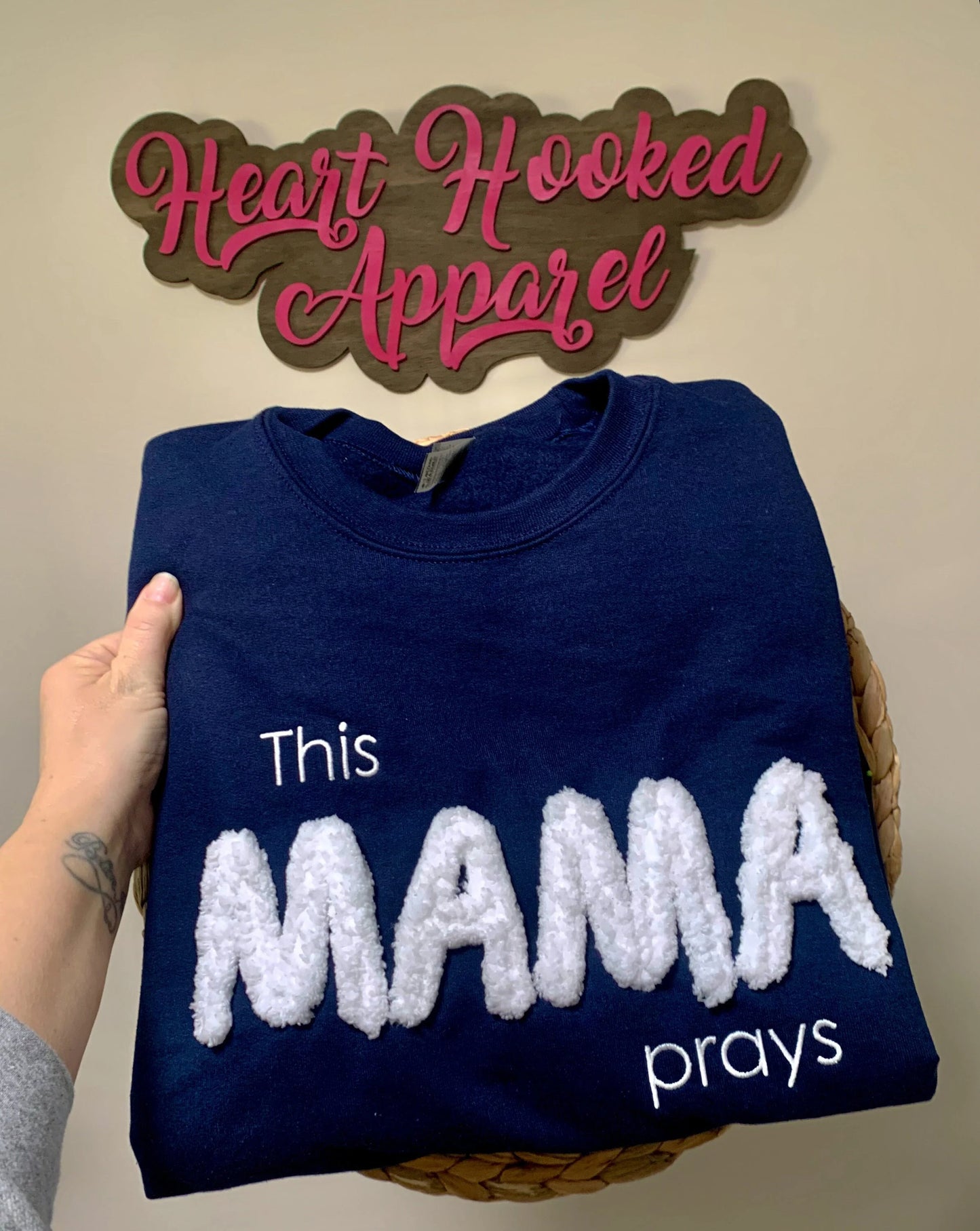 This Mama Prays Chenille Yarn