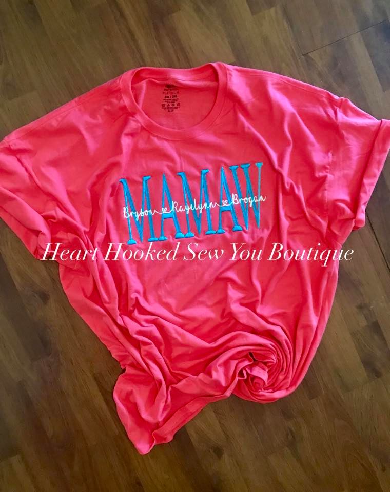 Personalized Tee (Mom, Nana, Grandma, Mamaw, Nanaw, ) Fully Customizable!