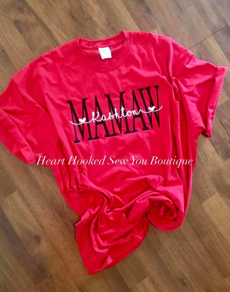 Personalized Tee (Mom, Nana, Grandma, Mamaw, Nanaw, ) Fully Customizable!