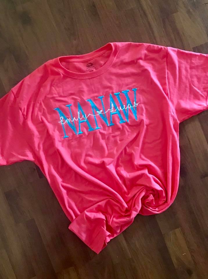Personalized Tee (Mom, Nana, Grandma, Mamaw, Nanaw, ) Fully Customizable!