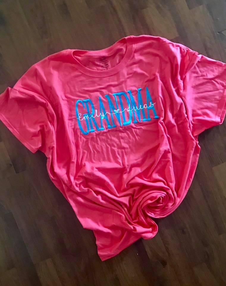 Personalized Tee (Mom, Nana, Grandma, Mamaw, Nanaw, ) Fully Customizable!