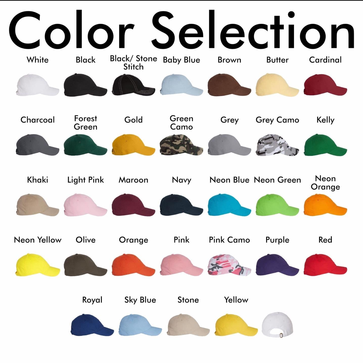 School/Team Custom Low-Profile Hat's