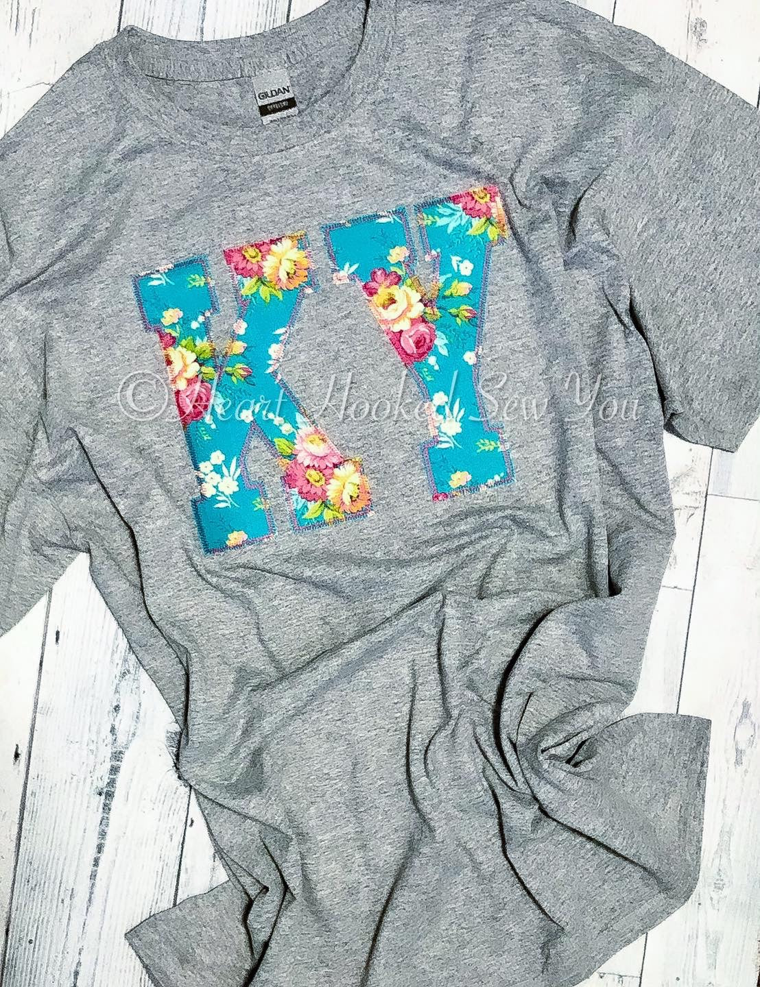 Blue Floral Ky (Other states available)