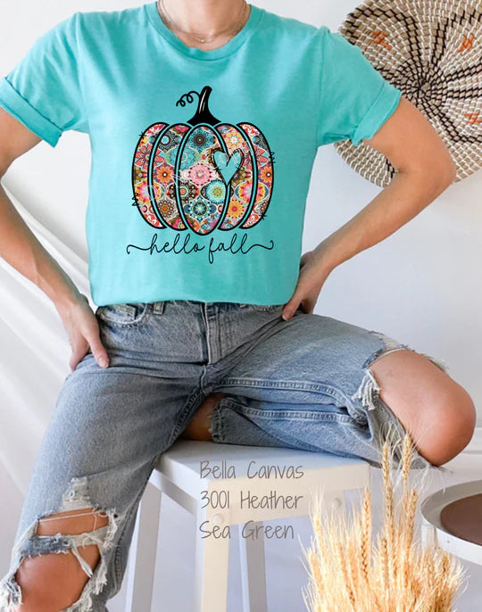 Patchwork Pumpkin Hello Fall