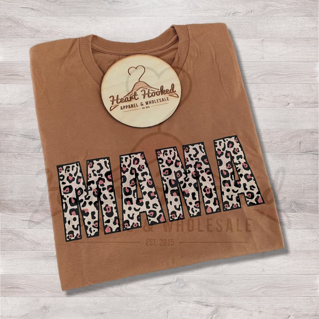 Leopard MAMA Coffee Tee