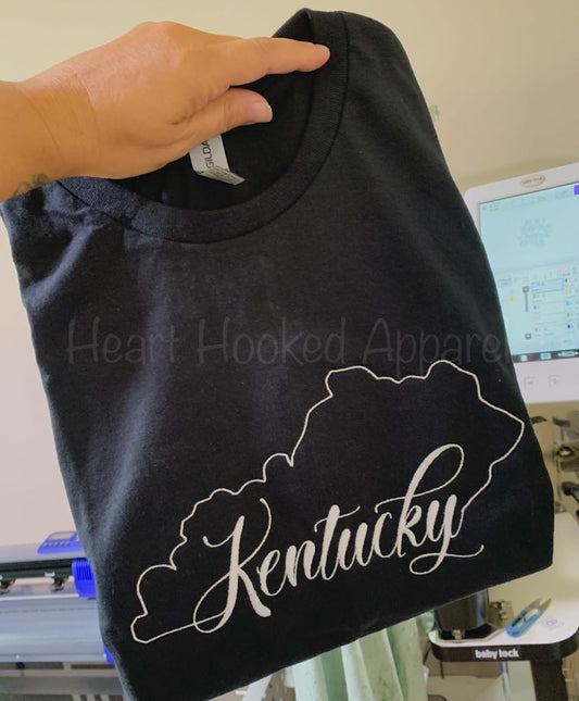 Embroidered Kentucky State Tee