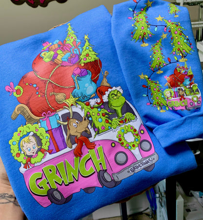 Merry G-Mas, Tree And Christmas Light (optionsal Sleeve Design)