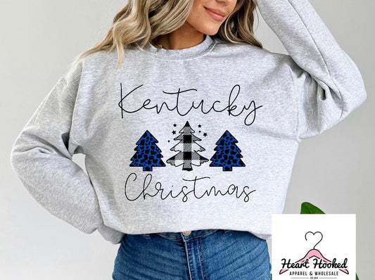 Kentucky Christmas Plaid And Leopard Trees