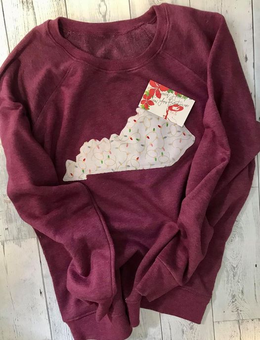 Kentucky State Christmas Light Applique