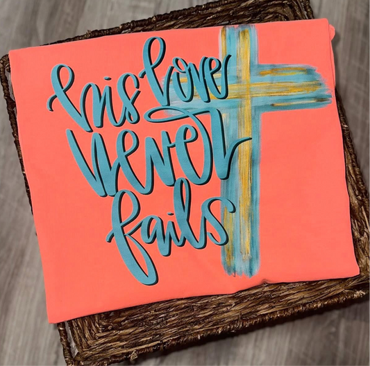 Neon comfort, color, his love, never fails