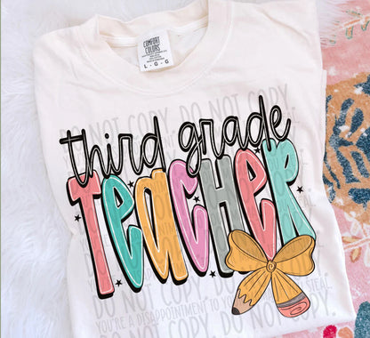 Teach Grade School Shirts And Titles