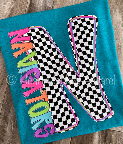 Custom Checker Teams T-Shirts (Gildan tees)
