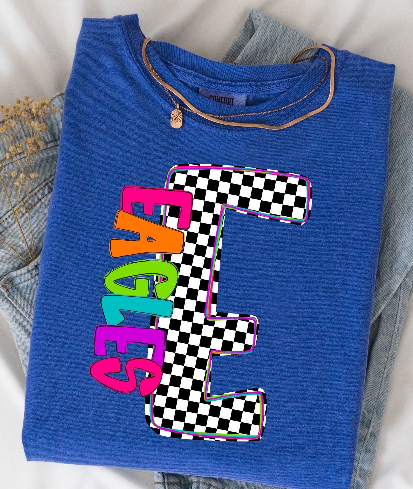 Custom Checker Teams T-Shirts (comfort color tees)