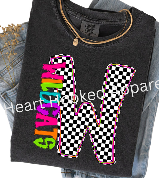 Custom Checker Teams T-Shirts (comfort color tees)