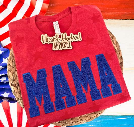 Star Mama Glitter Tee (custom)