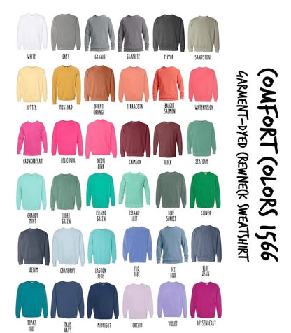 Multi Color Sequins Grammy Custom Comfort Color Sweatshirt