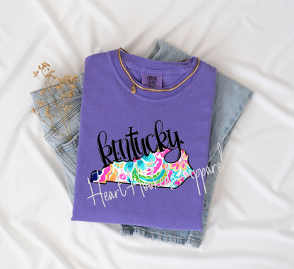 Kentucky Floral State Printed T-Shirt