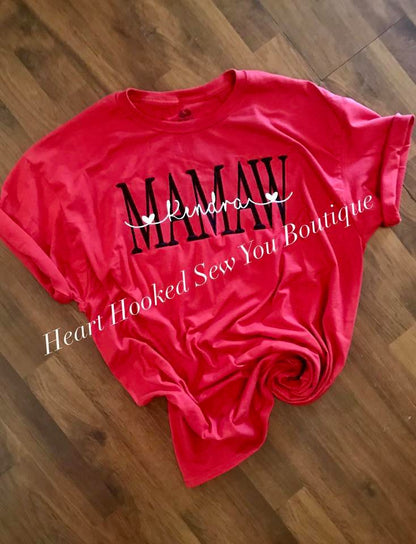 Personalized Tee (Mom, Nana, Grandma, Mamaw, Nanaw, ) Fully Customizable!