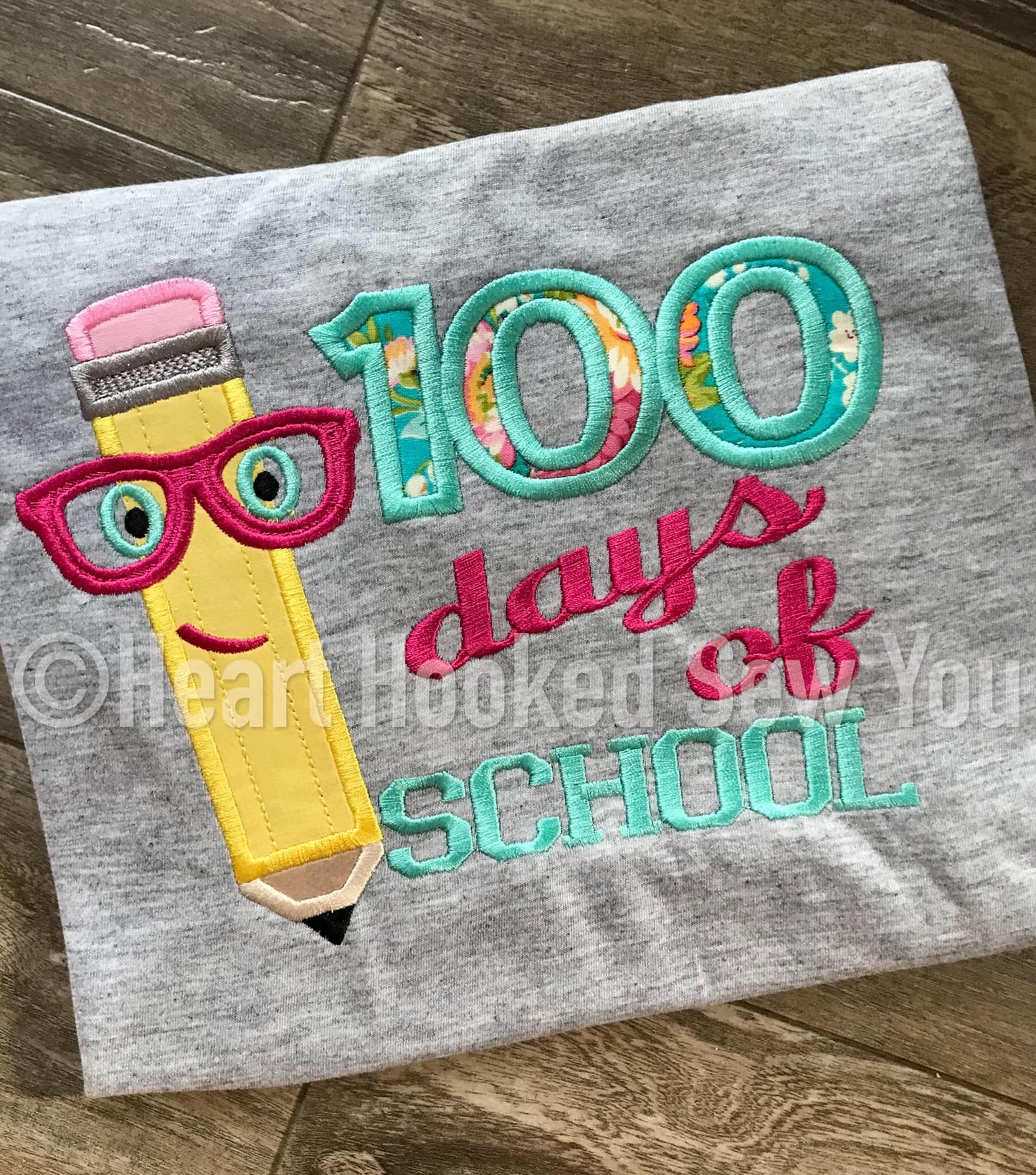 100 Days Of School Pencil With Glasses