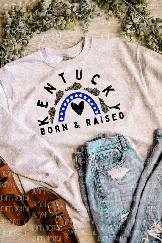 Kentucky Born And Raised Tees And Sweatshirts-