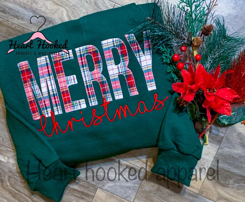 Green Plaid Merry Christmas