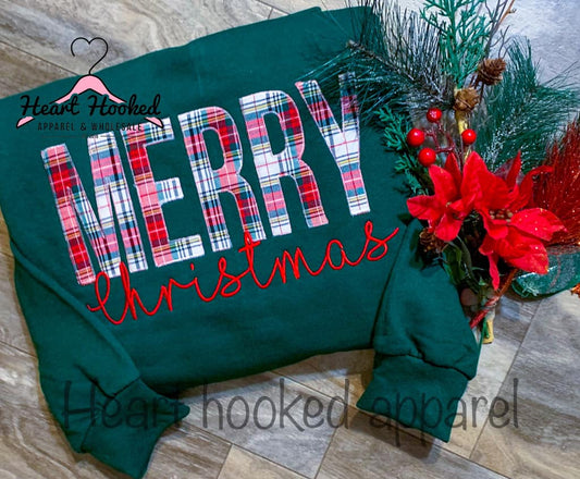 Green Plaid Merry Christmas