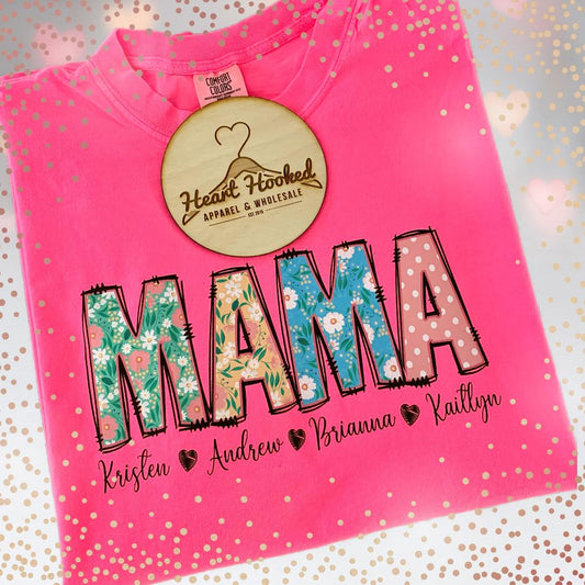 Mama Spring/Floral Custom With Names