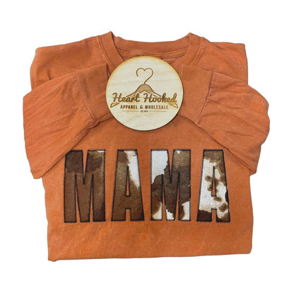 Comfort Color Cow Print Mama