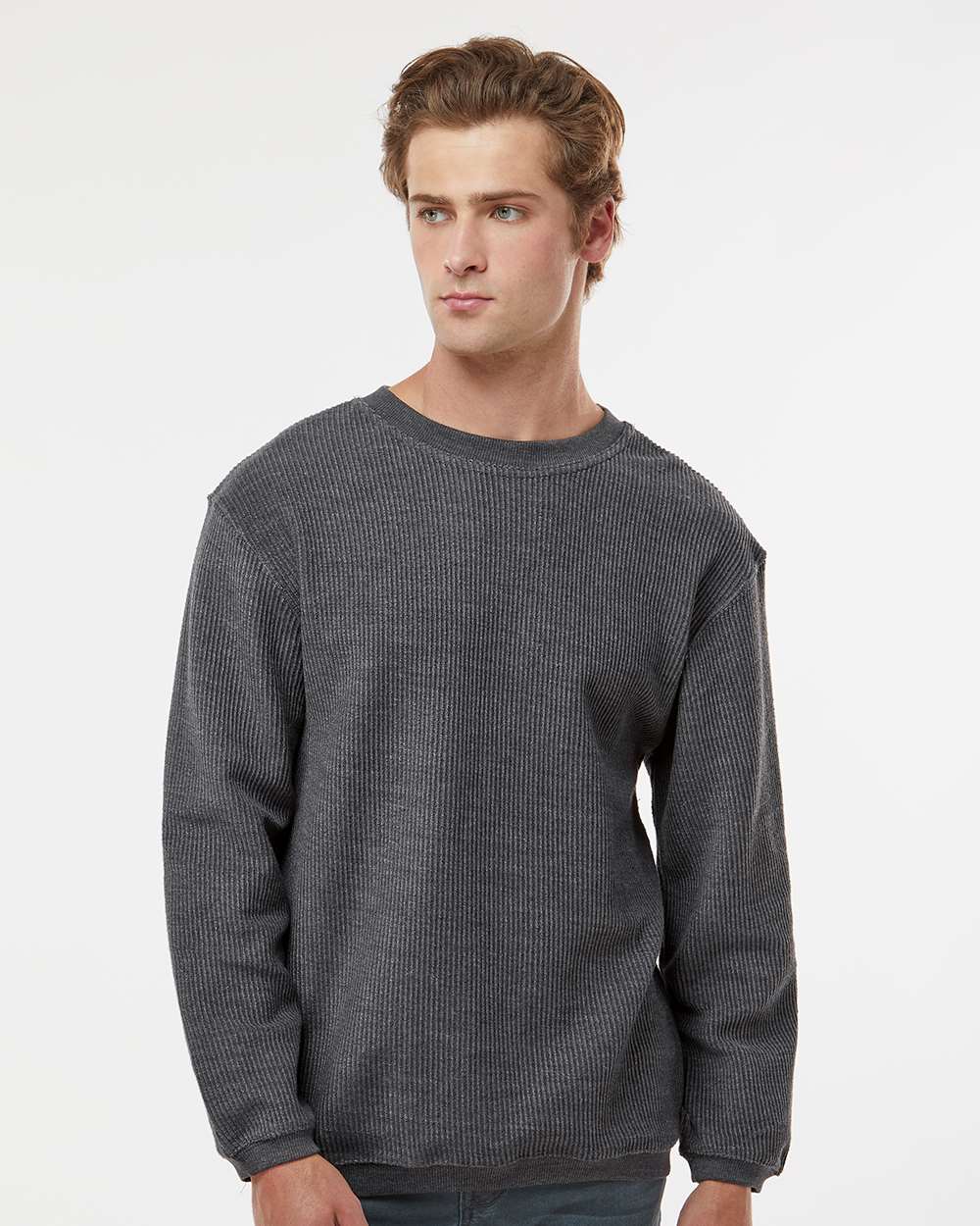 Heart Monogram Corded Crewneck