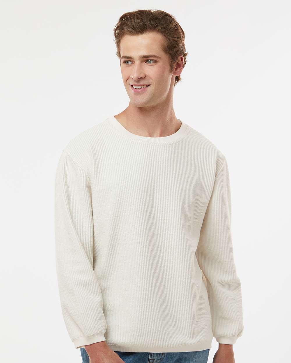 Heart Monogram Corded Crewneck