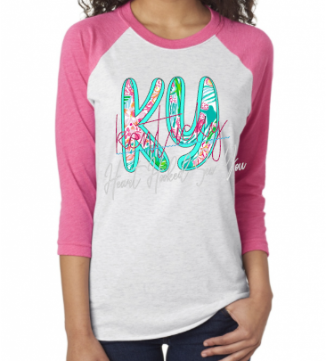 Raglan Lilly Pulitzer KY ( Can do other states )