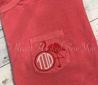 Flamingo Comfort color short sleeved pocket tee