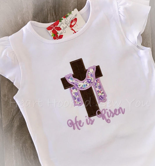 He Is Risen Flutter Sleeved 2T-12 Youth