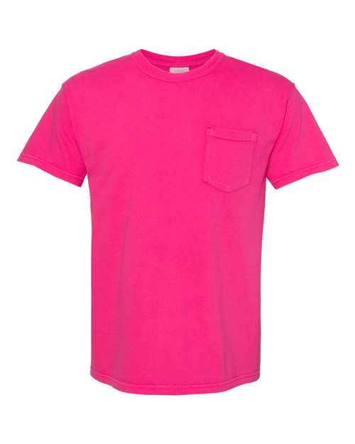 Flamingo Comfort color short sleeved pocket tee