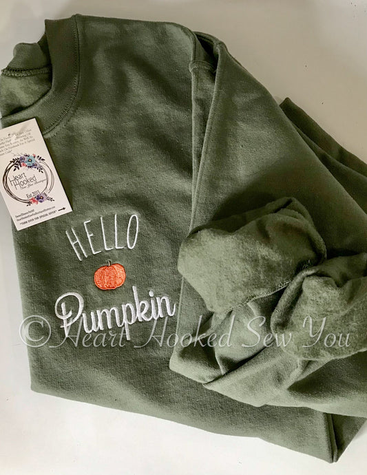 Hello Pumpkin (Sweatshirts And Short Sleeves Options)