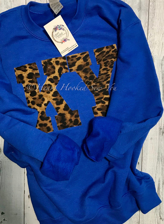 KY Leopard Raggy Edge Applique * Can Do Other States*