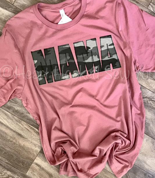 Mama Mauve Bella Tee (Can do other sayings)
