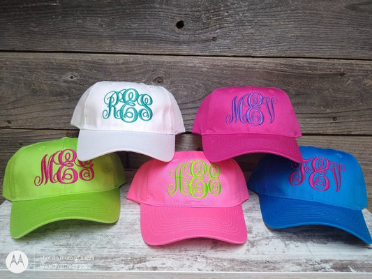 Monogramed Low Profile Hat's