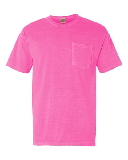Flamingo Comfort color short sleeved pocket tee