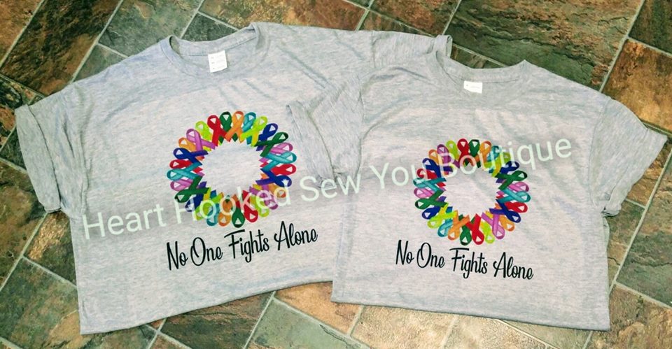 No One Fights Alone Cancer Tee *Sublimated*