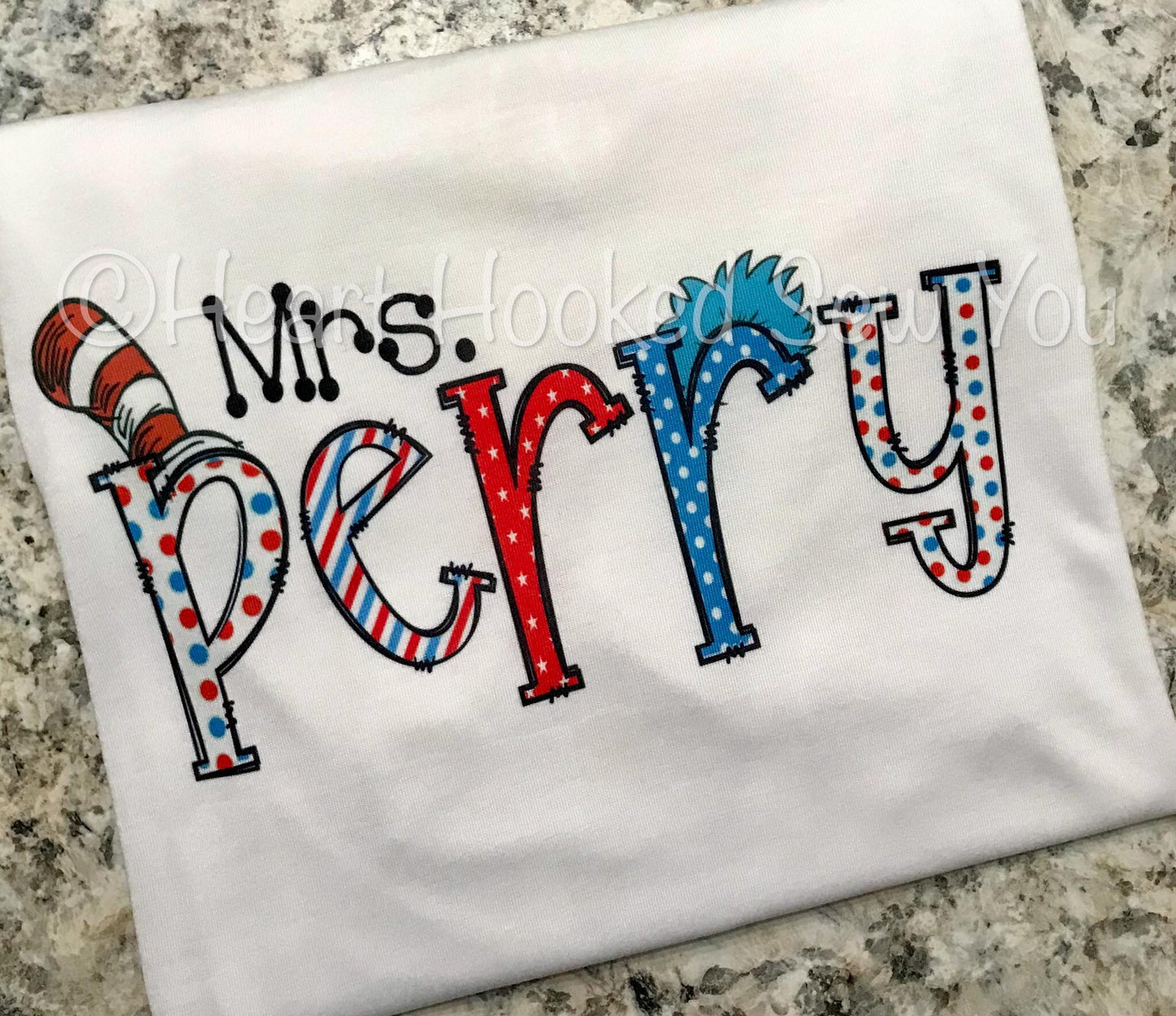 Custom Dr Seuss Teacher Tee