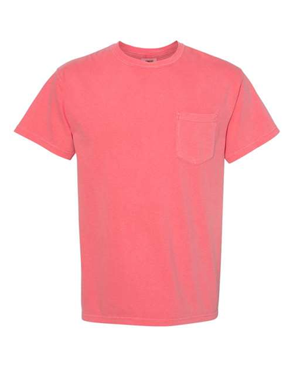 Flamingo Comfort color short sleeved pocket tee